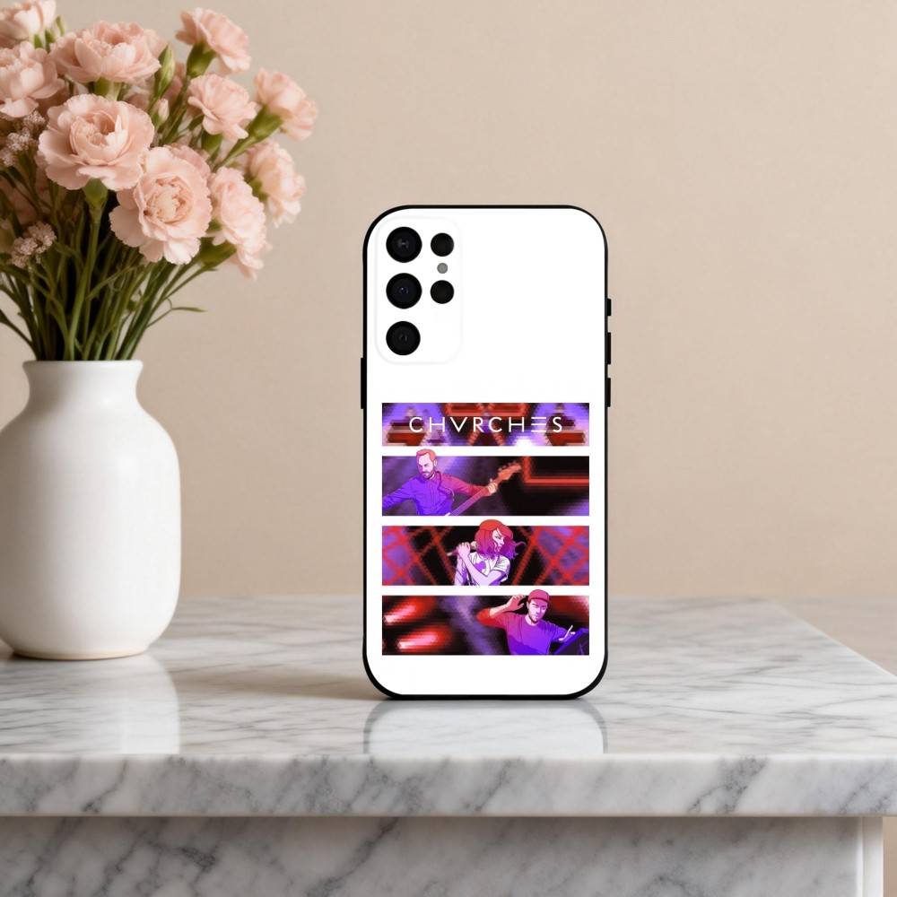 Поп-электронный чехол для телефона группы C-CHVRCHES для Samsung S25, S24, S21, S22, S23, S30, Ultra, S20, Plus, Другие, Мягкий черный чехол