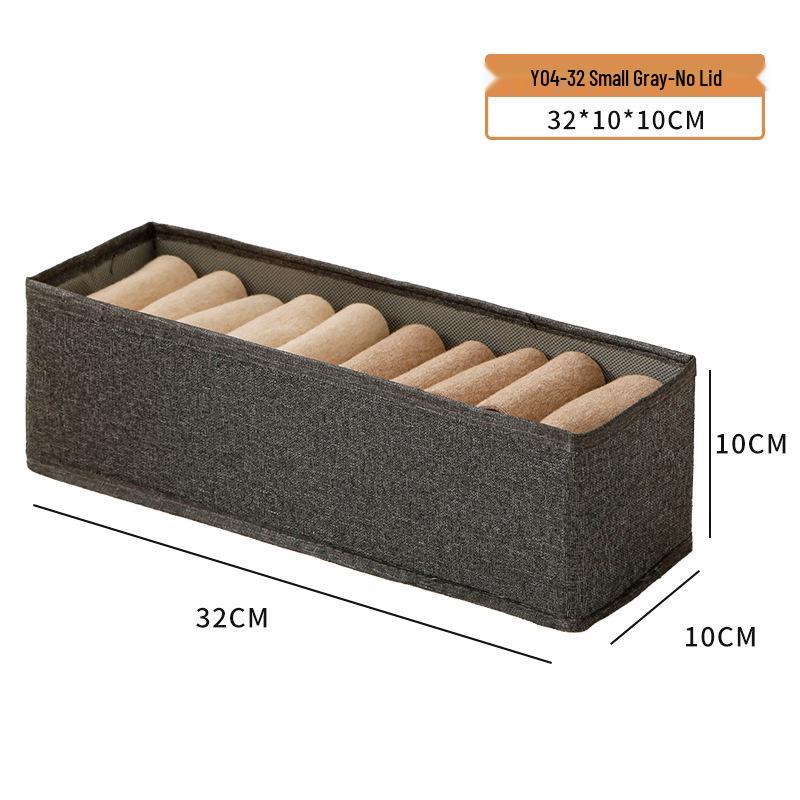 Большой складной контейнер для хранения из хлопка и льна с прозрачным окошком