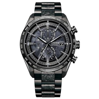 [Citizen] AT8287-62E Atessa Photo-powered Eco-Drive Radio Watch Waterproof HAKUTO-R Collaboration Limited Model Black AT8287-62E Mens Black