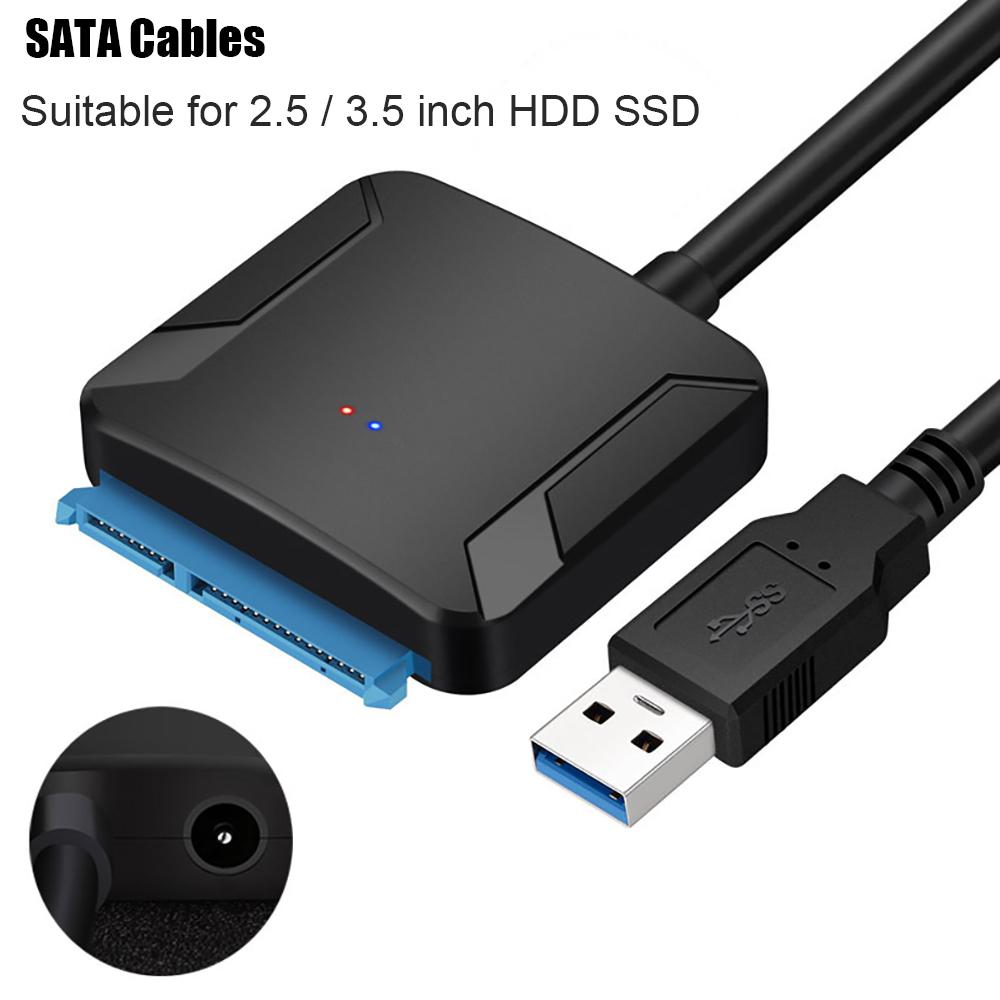 Для кабеля-переходника SATA 3 на USB 3,0 3,5 HDD 2,5 SSD-адаптера, подходящего для Windows 7/8/10/11, для Mac OS X, адаптера шнура внешнего жесткого диска