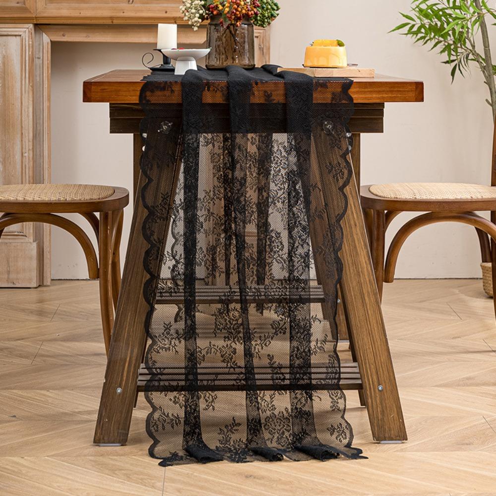 Boho Lace Tablecloth Floral Pattern Wedding Table Decor Lace Table Runner Coffee Table Tv Stand