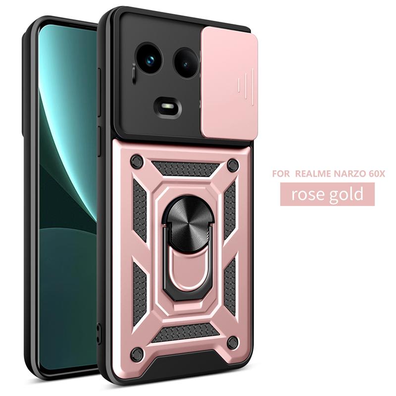 Для OPPO Realme 11 5G Global Case Магнитный держатель кольца Чехол для телефона для Realme11 Realmy 11 5G 6.72" Slide Camera Armor Back Cover