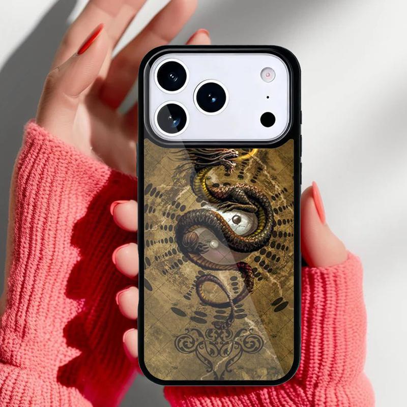 Азиатский китайский дракон Чехол для телефона для iPhone 17 16 15 14 13 Pro Max Задняя крышка для 12 11 Pro Coque