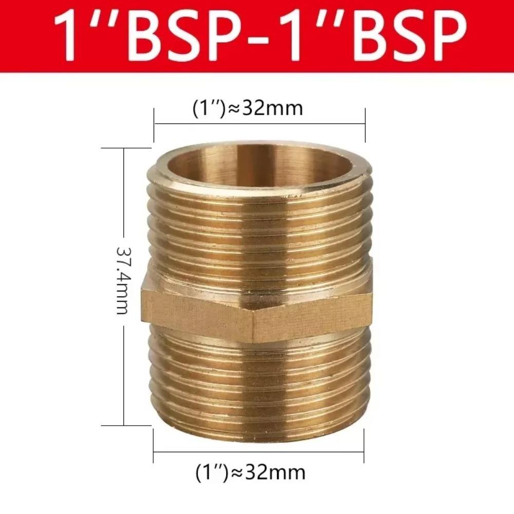 Quick Fit Adapter Brass Brass Tube Fitting Male Thread BSP Brass Nipple 1/8" 1/4" 3/8" 1/2" 3/4" 1" BSP Coupler Fitting