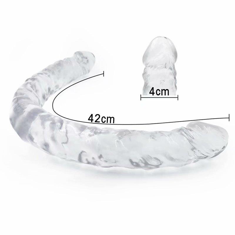 Huge Dildo 21/43/56cm Super Realistic Soft Penis Double Heads Sex Toys for Women Men