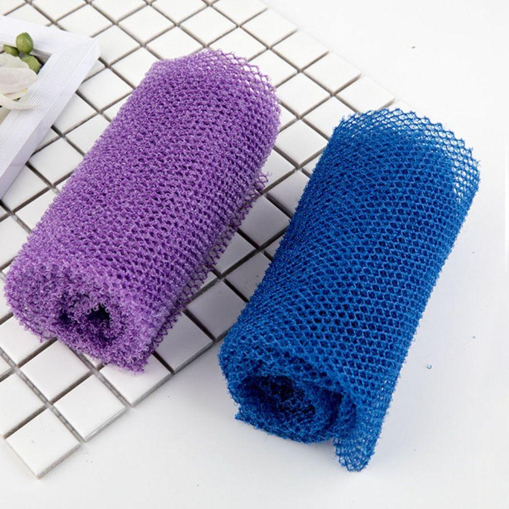 4 шт. Длинная полоска Отшелушивающая мочалка для тела Сетчатая мочалка для душа Прочная африканская сетка Мочалка для ванны Спина