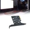 2-портовая карта PCI-E Type-C, адаптер PCI-Express 4X to USB 3.2 Gen, быстрая передача данных 10 Гбит/с