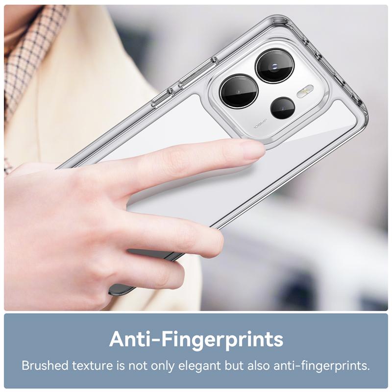 For Xiaomi Redmi Note 14 Case Transparent PC Luxury TPU Silicone Cover Redmi Note 14 Case TPU Protector Case Redmi Note 14 Cover