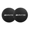 2Pcs Car Coasters Water Cup Mats Waterproof Slot Pads For Mercedes Benz AMG W203 W204 W205 W209 W210 W211 W212 W176 BL1