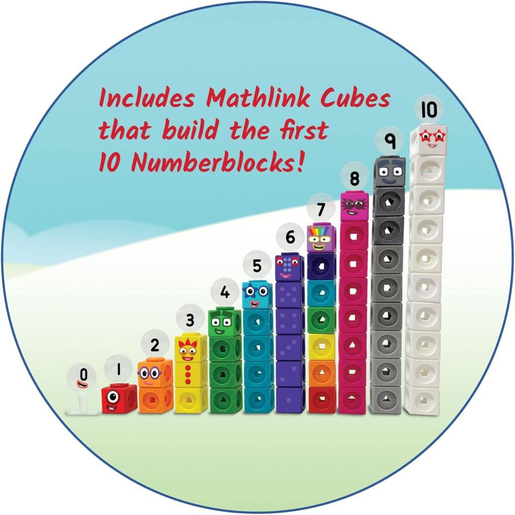 Блоки Соединительные Кубики Numberblocks 1-10 Набор для занятий 30 Развивающих занятий для дошкольников Счетные кубики Обучающая игрушка Числовые игры