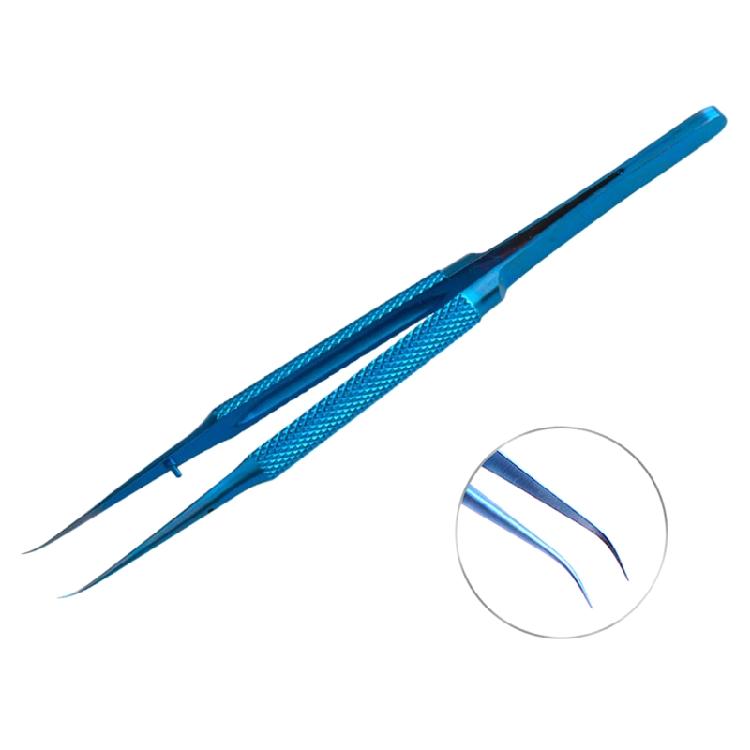 Пинцет из сплава 0,1 мм Прецизионный пинцет для отпечатков пальцев Изогнутый для головки