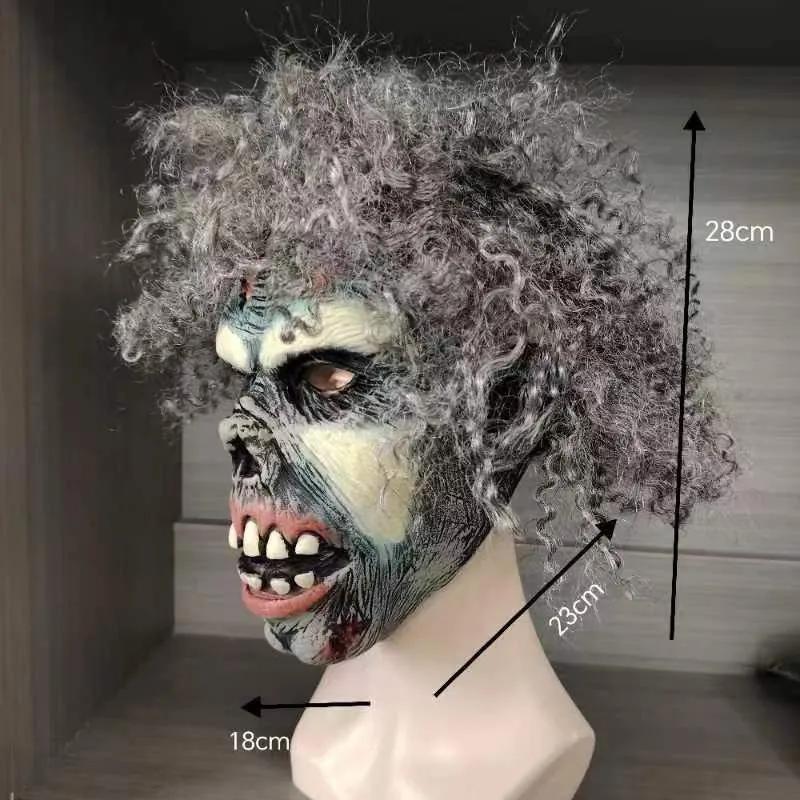 Хэллоуин Дом с привидениями Escape Room Зомби Ужас Латексная Маска