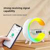 Bluetooth Speaker Atmosphere Light Wireless Charger Christmas Gift RGB Night Wake Up Handsfree Call Phone Fast Charging Station