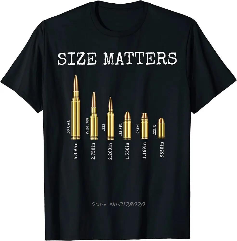 Size Matters Ammo Lover Bullets Caliber TShirt Cotton ONeck Summer Short Sleeve Casual Mens T Shirt Size S3XL Tshirt Tees