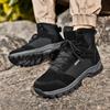 Мужские походные ботинки для улицы, противоскользящие, на шнуровке, на толстой подошве, с высоким берцем, удобные, повседневные, прочные, спортивная повседневная обувь для мужчин