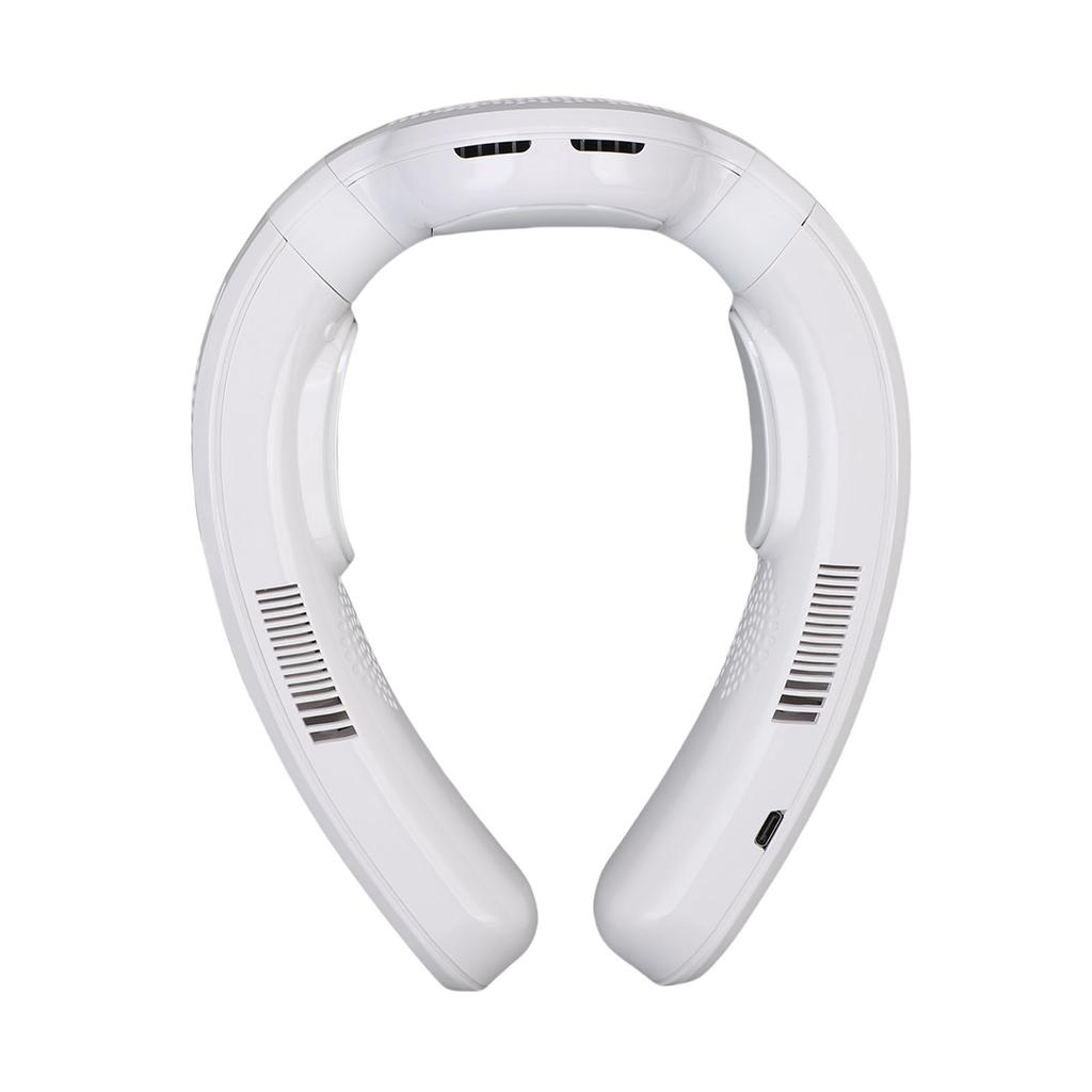 Портативный шейный вентилятор с охлаждением и обогревом, двойного назначения, 3 скорости, полупроводниковый, тихий, легкий, работающий от аккумулятора, носимый вентилятор