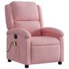 Electric Massage Chair Pink Velvet