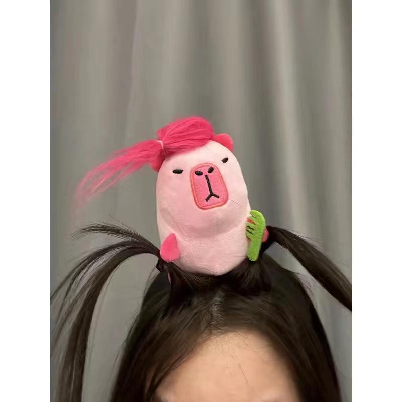 Мультяшный плюшевый ободок «Рататуй»: Милый аксессуар для волос в японском и корейском стиле для умывания лица