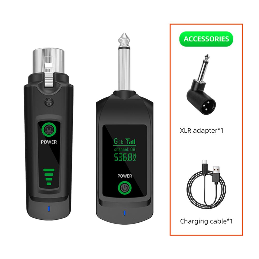 Wireless Microphone Converter UHF XLR Transmitter and Receiver Wired To Wireless System for Audio Mixer Dynamic Mic Electric Gui