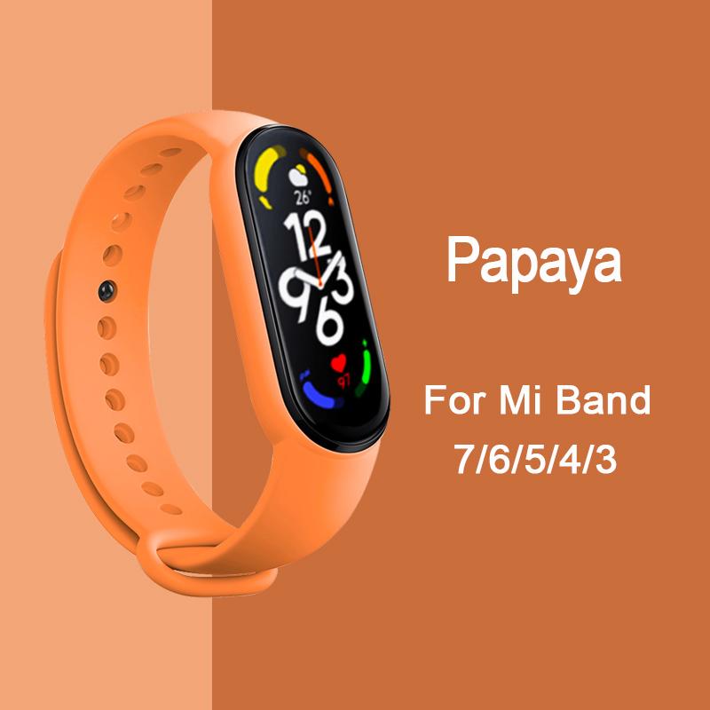 Ремешок для Mi Band 6 7 Браслет Спортивный силиконовый ремешок для часов Miband6 band4 correa ремень Для Xiaomi mi band 3 4 5 6 7 Аксессуары