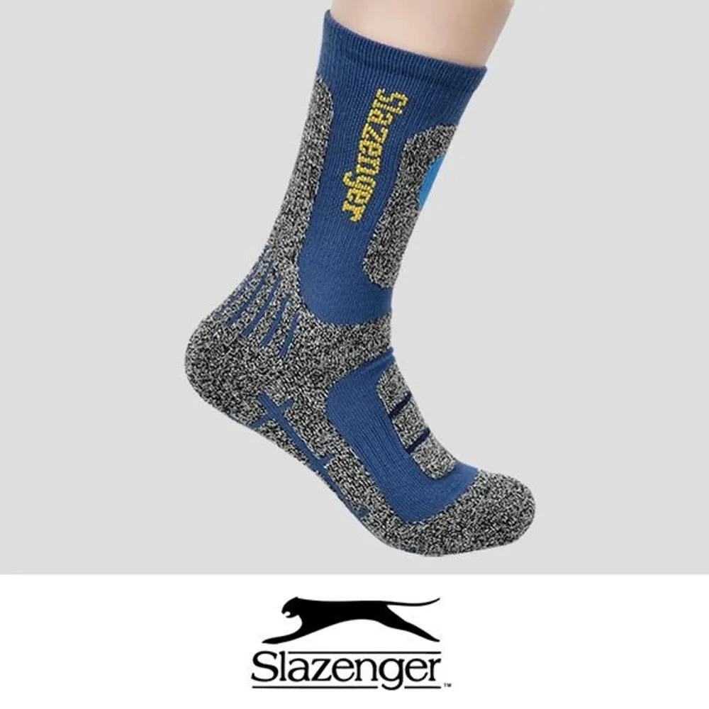 Slazenger Мужские спортивные длинные носки до колена с цветовыми блоками, прохладные, из ворсистой ткани