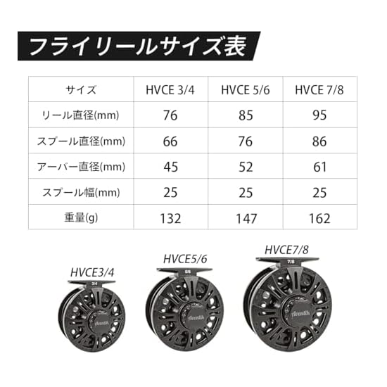 COLGAI HVCE Graphite Large Arbor Fly Reel Center Drag System 3/4