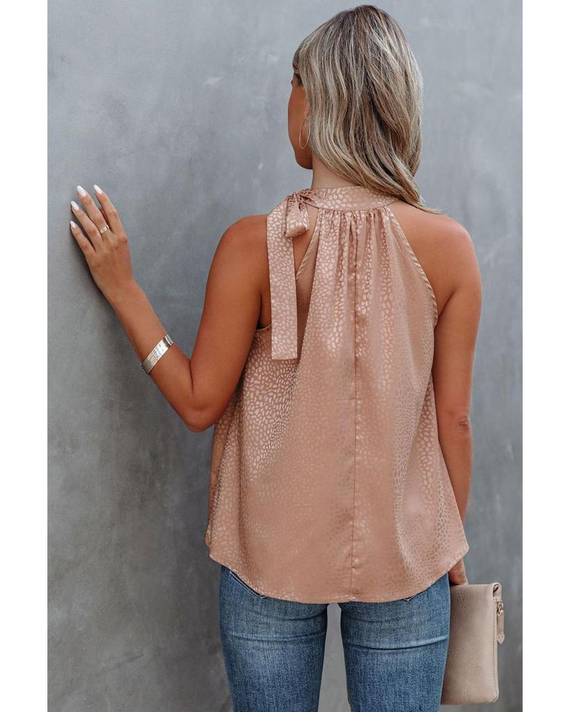 Azura Exchange Майка с леопардовым принтом и воротником-стойкой