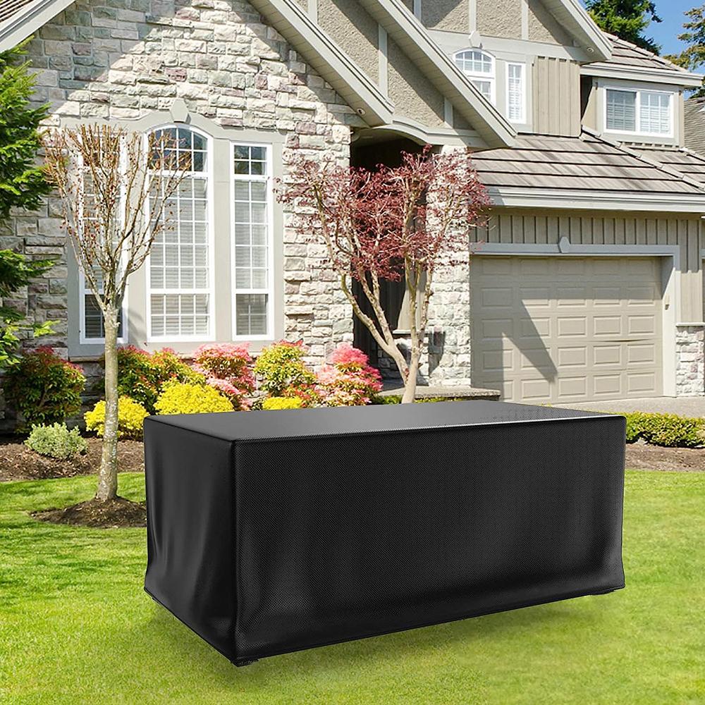 Garden Furniture Cover, Heavy-duty Rectangular Patio Furniture Cover, 210D Oxford UV Windproof Garden Table Cover
