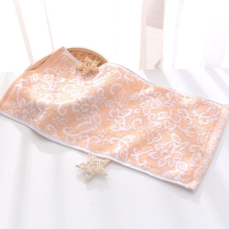Bamboo Fiber Random Flower No-twist Baby and Children's Towel Soft and AbsorbentHousehold Facial Wash Towel, Face Towel, Small Towel