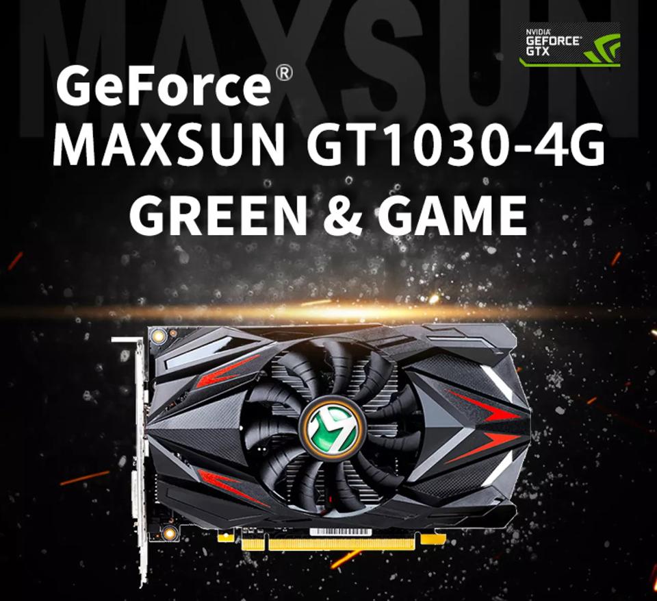 Maxsun GT 1030 Transformers 2GB Graphic Card GPU Desktop Video Card Gaming VGA/DVI PCI Express X4 Full New