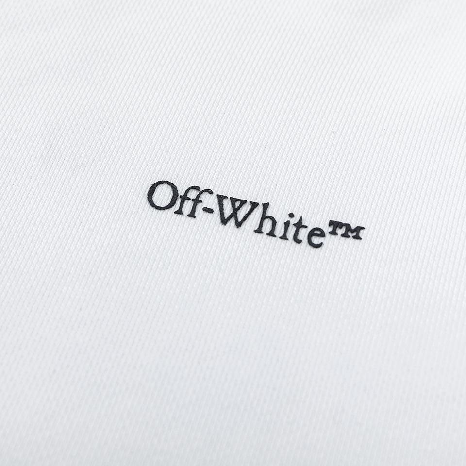 Off-White 2025 Autumn and Winter New Sketch Pattern Arrow Looped Hooded Sweatshirt for Men and Women