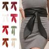 Wide Corset Waist Belt Elegant Long Bowknot Ties Bow Waist Bands For Women Lady Girl Bridal