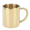 Double Layer Tea Cup Rustless Steel Beverage Vessel Easy To Wash Drinking Tumbler  Tea Drinking