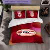 PSV Eindhoven FC Themed Bedding 3Pcs Duvet Cover Set Decorative Bed Linen For Teen Room Home Decoration