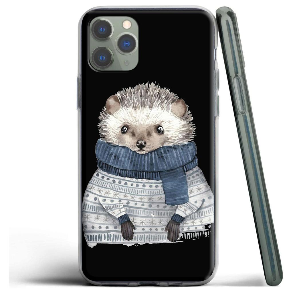Силиконовый чехол Kawaii Hedgehog Heart для Apple iPhone 12 Mini 11 Pro SE XS X XR Max 8 7 6S 6 Plus 5S