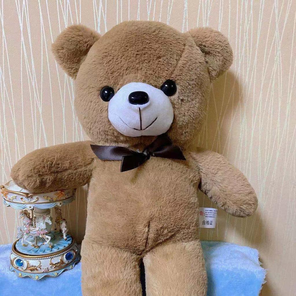 Детская большая плюшевая игрушка плюшевый медведь кукла кукла тряпичная кукла мужчины и женщины подарки на день рождения милый медведь из меха кролика