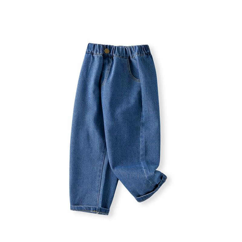 Spring and Autumn Children's Casual Pants Korean Version of Blue Jeans Fashion All-match Boy Pants