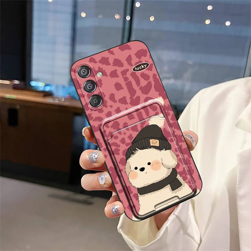 Чехол-накладка Graffiti для Samsung Galaxy F15 5G/M15 5G/SM-M156B/E156B Водонепроницаемый Мягкий чехол ТПУ С карманом для карт Милый