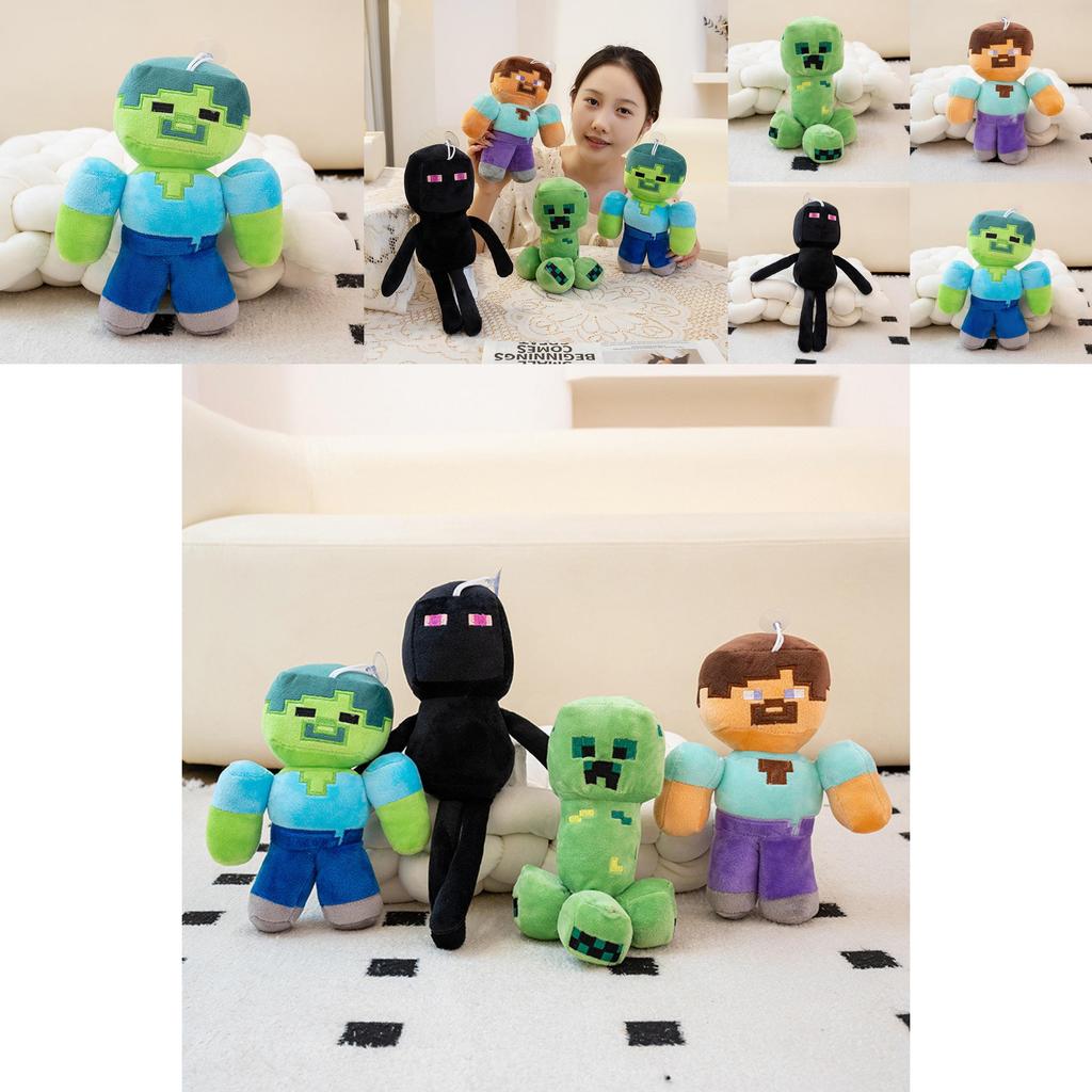 Плюшевая игрушка Minecraft Крипер Стив Эндермен из коротковорсового материала для детей и коллекционеров