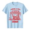 Unisex Takoyaki Osaka Graphic T‑Shirt Men Women Japanese Street Food Cart Print Shirt Short Sleeve Crew Neck Casual Cotton Tee