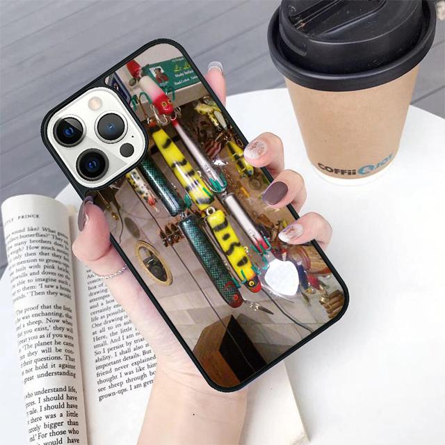 Крючок для оснастки бойлов для карповой ловли Чехол для телефона Для iPhone 17 Air 16 15 14 Plus 11 12 13 Pro Max coque