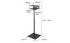 Yamazaki Jitsugyo Height Telescoping Projector Stand Black Tower Height Adjustable Projector Stand 6028 Approx. W35XD35XH77~120cm