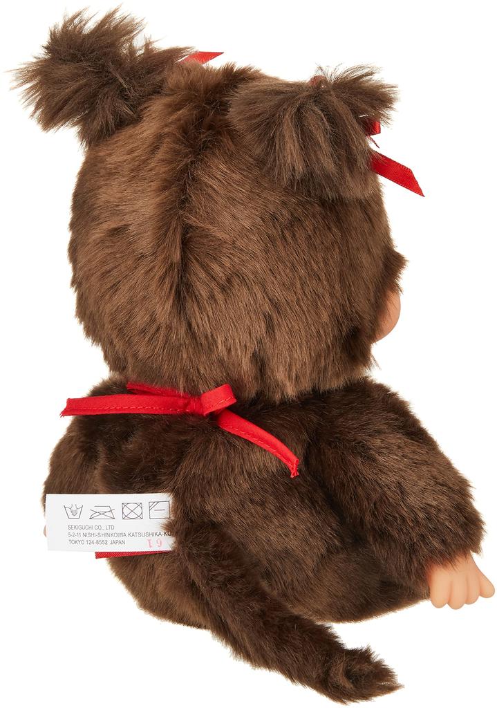 Sekiguchi Monchhichi Premium Standard M Коричневый Девочка Сидит 226764