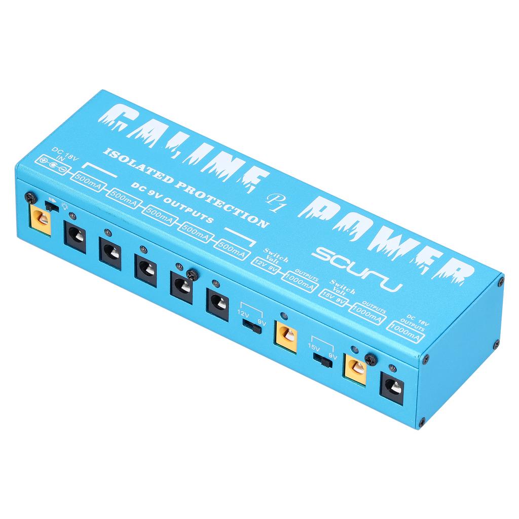 Guitar Effect Pedal 18V 2A 36W 8 Isolated Outlets with LED Power Adapter Accessory