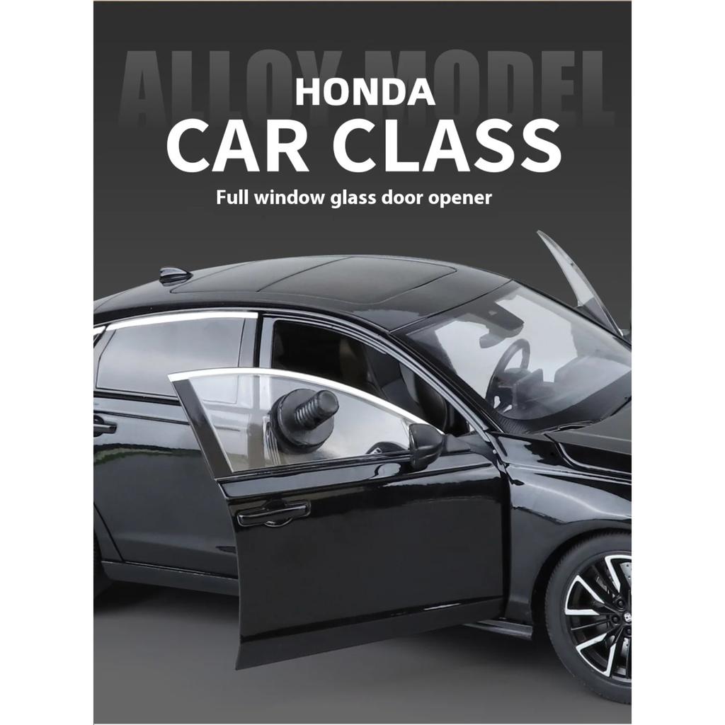 1/18 Honda Accord Сплав Литой Модель Автомобиля Регулировка Сиденья Шина Амортизация Коллекционные Украшения Подарок на День Рождения
