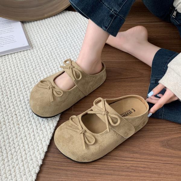 Fashion Shoes Women Cover Toe Slippers Flat Platform Slides Pantofle Soft 2025 Retro Shoes Woman 2025 Slippers Soft Platform Cover Toe