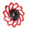 Велосипедный задний переключатель передач, ролик, красный, 11T, алюминиевый сплав, керамический подшипник, ролик для колеса для горного велосипеда