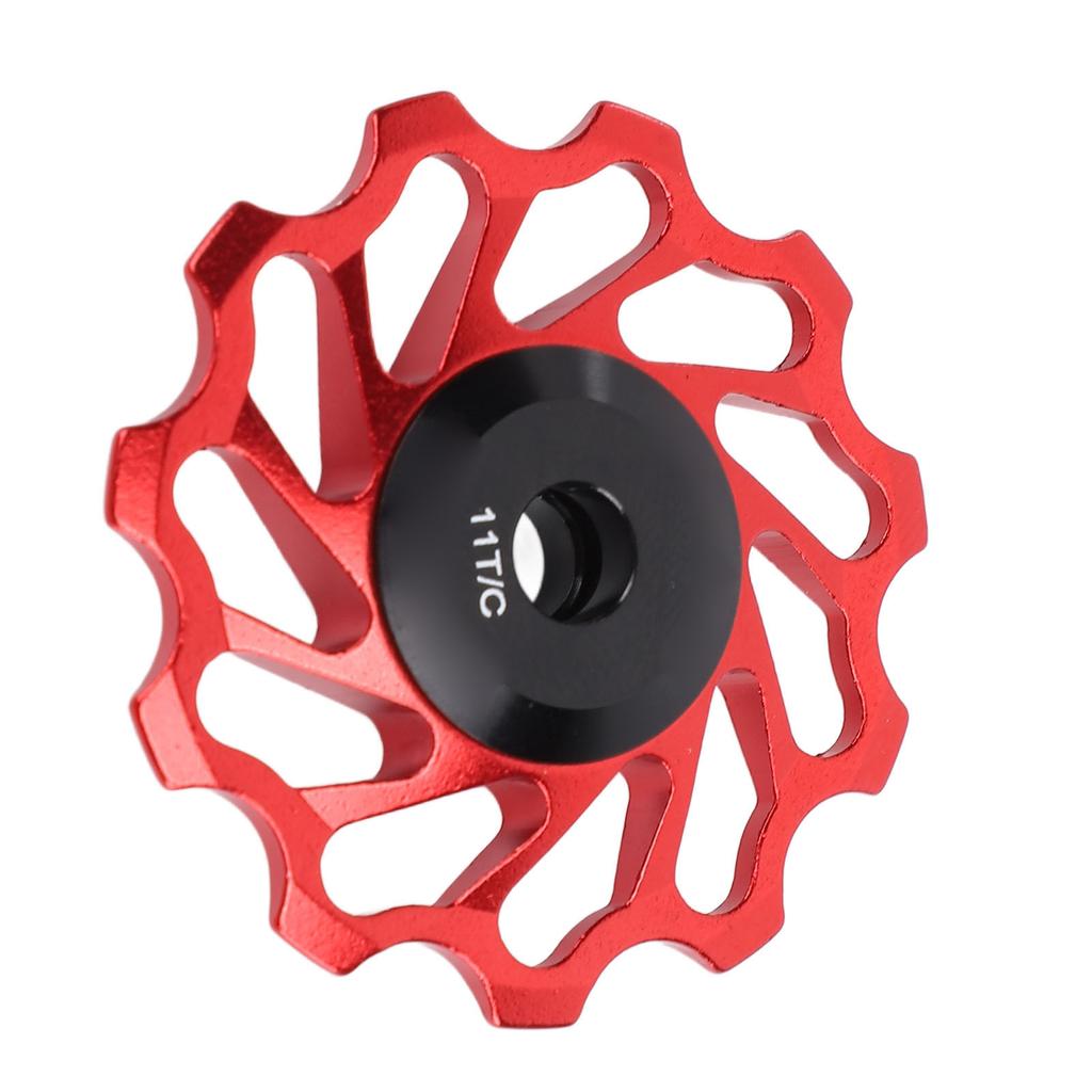 Велосипедный задний переключатель передач, ролик, красный, 11T, алюминиевый сплав, керамический подшипник, ролик для колеса для горного велосипеда