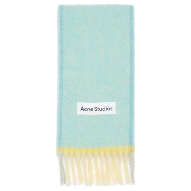 Acne Studios Logo Patch Fringed Edge Scarf Unisex CA0290228