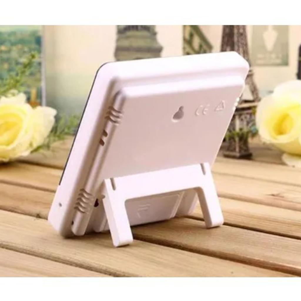 Mini Digital Thermometer Hygrometer Clock Indoor Room Temperature Humidity Gauge Meter Monitor